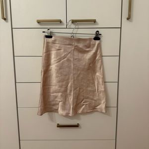 aritzia satin skirt